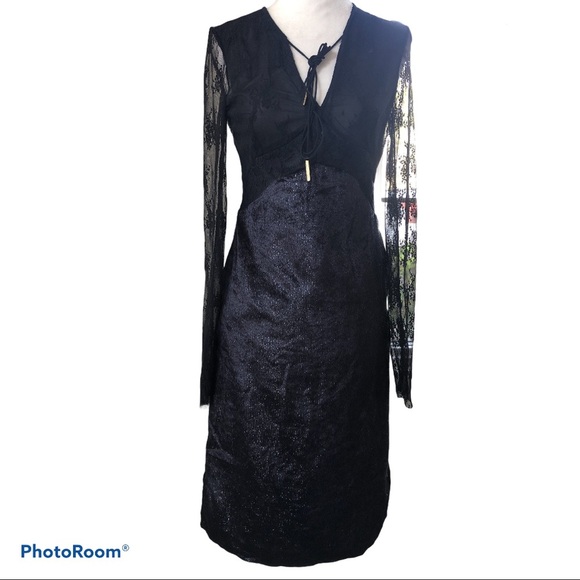 LIN Edition Limit Dresses & Skirts - NWT LIN Edition Limit Sheer Lace and Velvet Dress